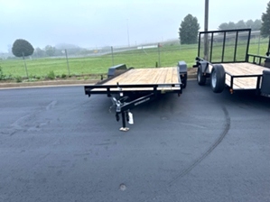 Lowboy car hauler trailer