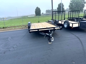 Lowboy car hauler trailer