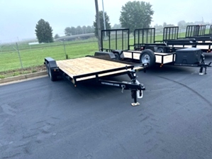 Lowboy car hauler trailer