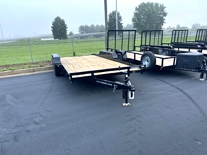 Lowboy car hauler trailer