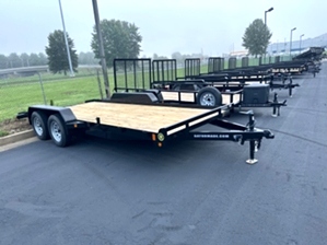 Lowboy car hauler trailer