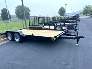 Lowboy car hauler trailer