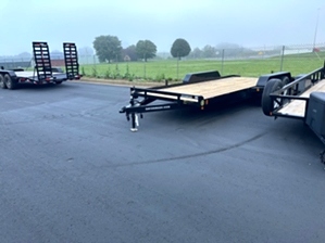 Lowboy car hauler trailer