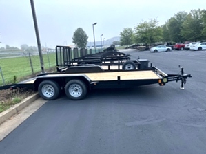 Lowboy car hauler trailer