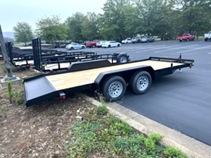 Lowboy car hauler trailer