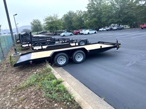 Lowboy car hauler trailer