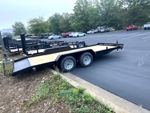 Lowboy car hauler trailer