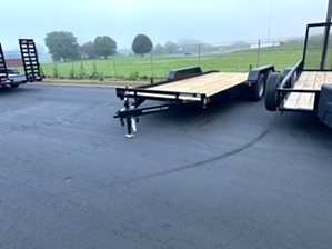 Lowboy car hauler trailer