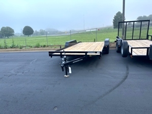 Lowboy car hauler trailer